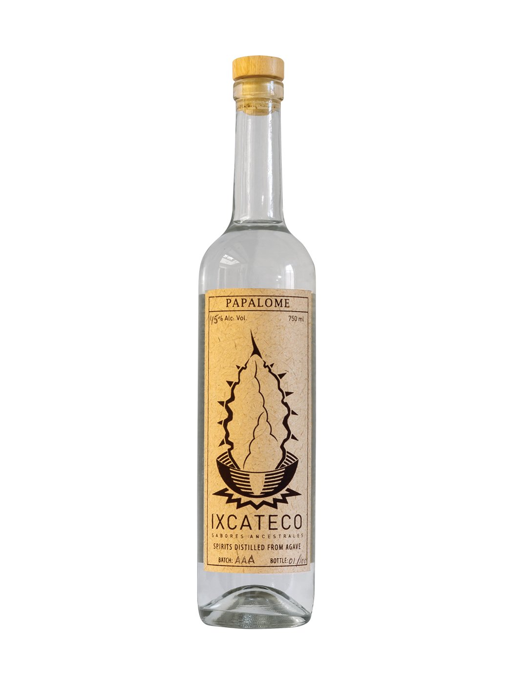 Papalome Ixcateco Papalome Ixcateco Spirits Distilled From Agave(Batch #AMA-03) 750 ml
