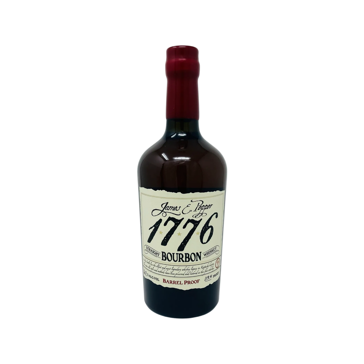 James E. Pepper 1776 Straight Bourbon Barrel Proof 113.4 Proof 750ml bottle