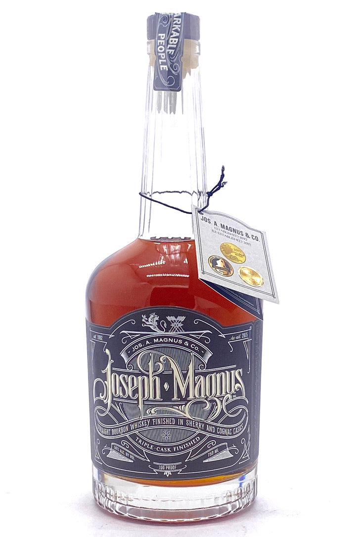 Jos. A. Magnus Joseph Magnus Straight Bourbon Whiskey triple cask finished 100 proof 750ml