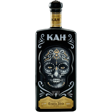 Kah Anejo Ceramic Black Anejo Tequila 750ml