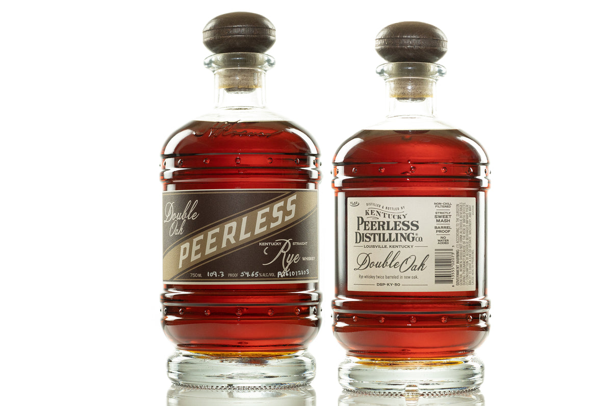 Peerless Distilling Double Oak Kentucky Staright Rye Whiskey Twice Barrled in New Oak 750 ML