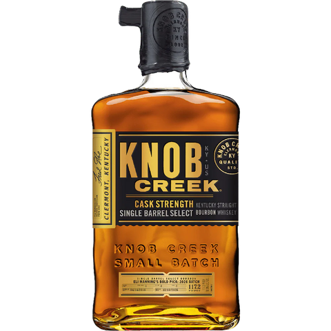 Knob Creek Eli Manning's Bold Pick 2026 Cask Strength Single Barrel Bourbon 750ml