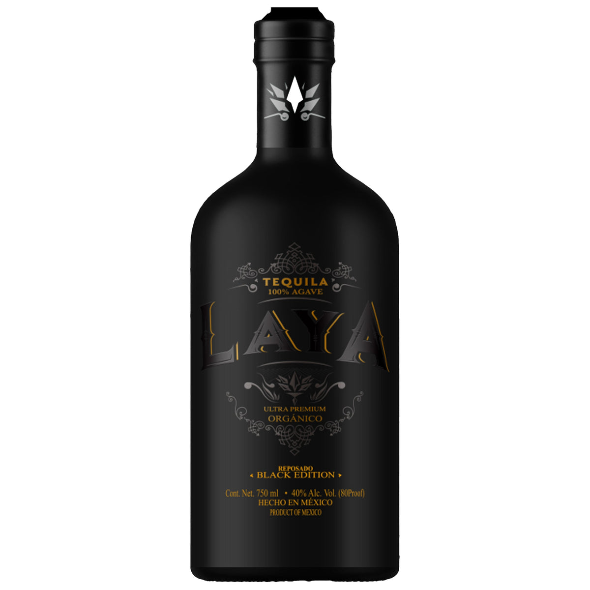 Laya Reposado Black Edition Tequila 750ml bottle