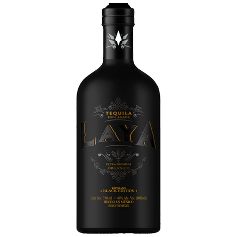 Laya Reposado Black Edition Tequila 750ml bottle