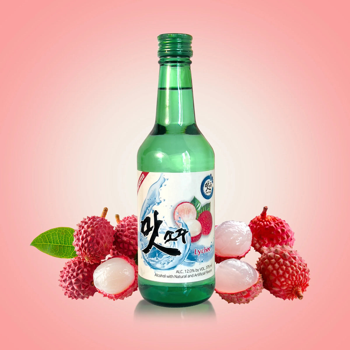 Maat Soju Lychee 375ml bottle