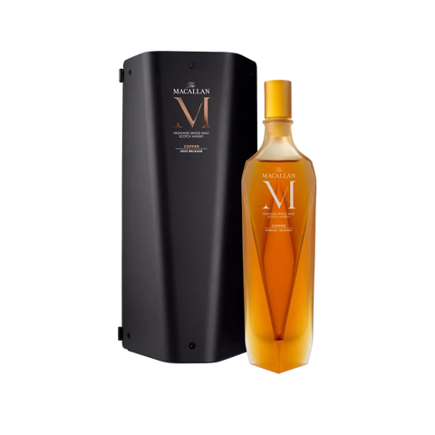 The Macallan M Copper 2023 Release Lalique crystal decanter and box 750ml