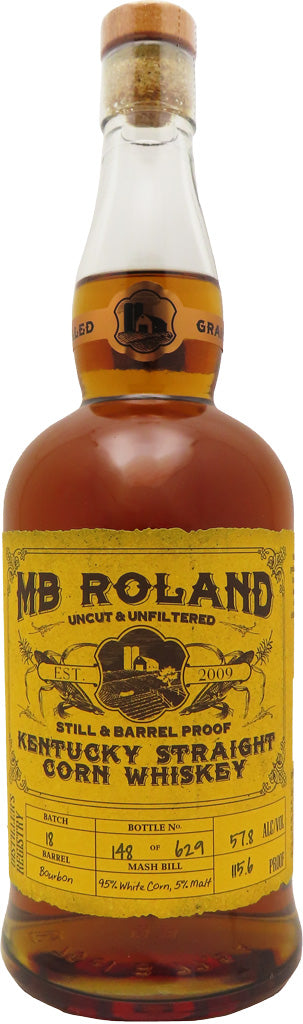 MB Roland Kentucky Straight Corn Whiskey 750ml