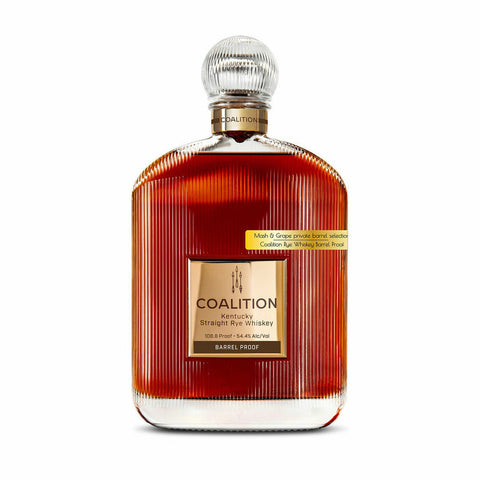Coalition Rye x Mash&Grape Barrel Proof Private Barrel 750 ml