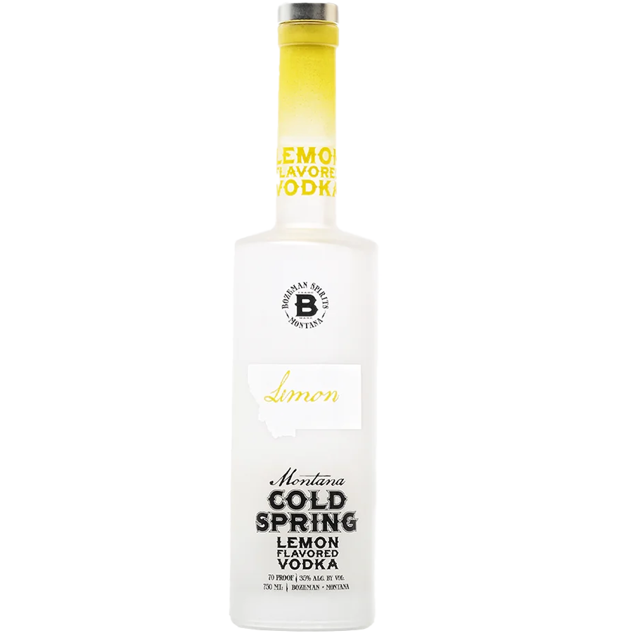Bozeman Spirits Montana Cold Spring Lemon Vodka 750 ml bottle