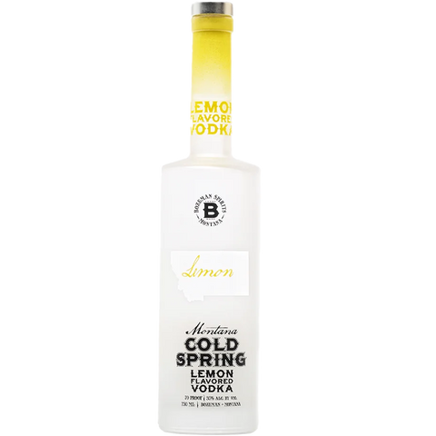 Bozeman Spirits Montana Cold Spring Lemon Vodka 750 ml bottle