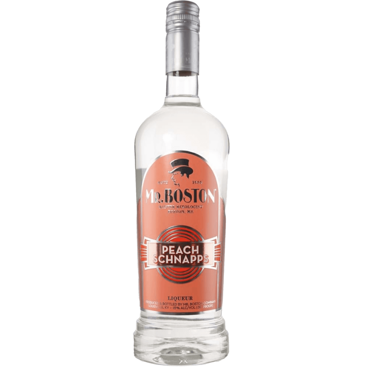 Mr. Boston Peach Schnapps 750ml bottle