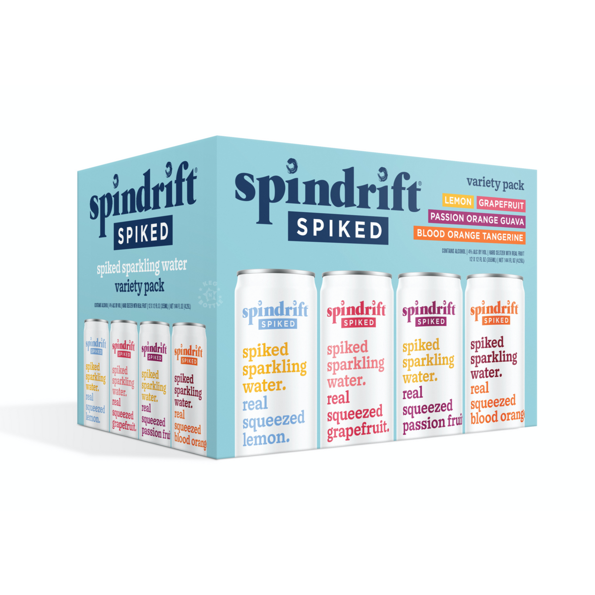 Spindrift Paradise Pack Spiked Selzer (12-pack) 12x355ml