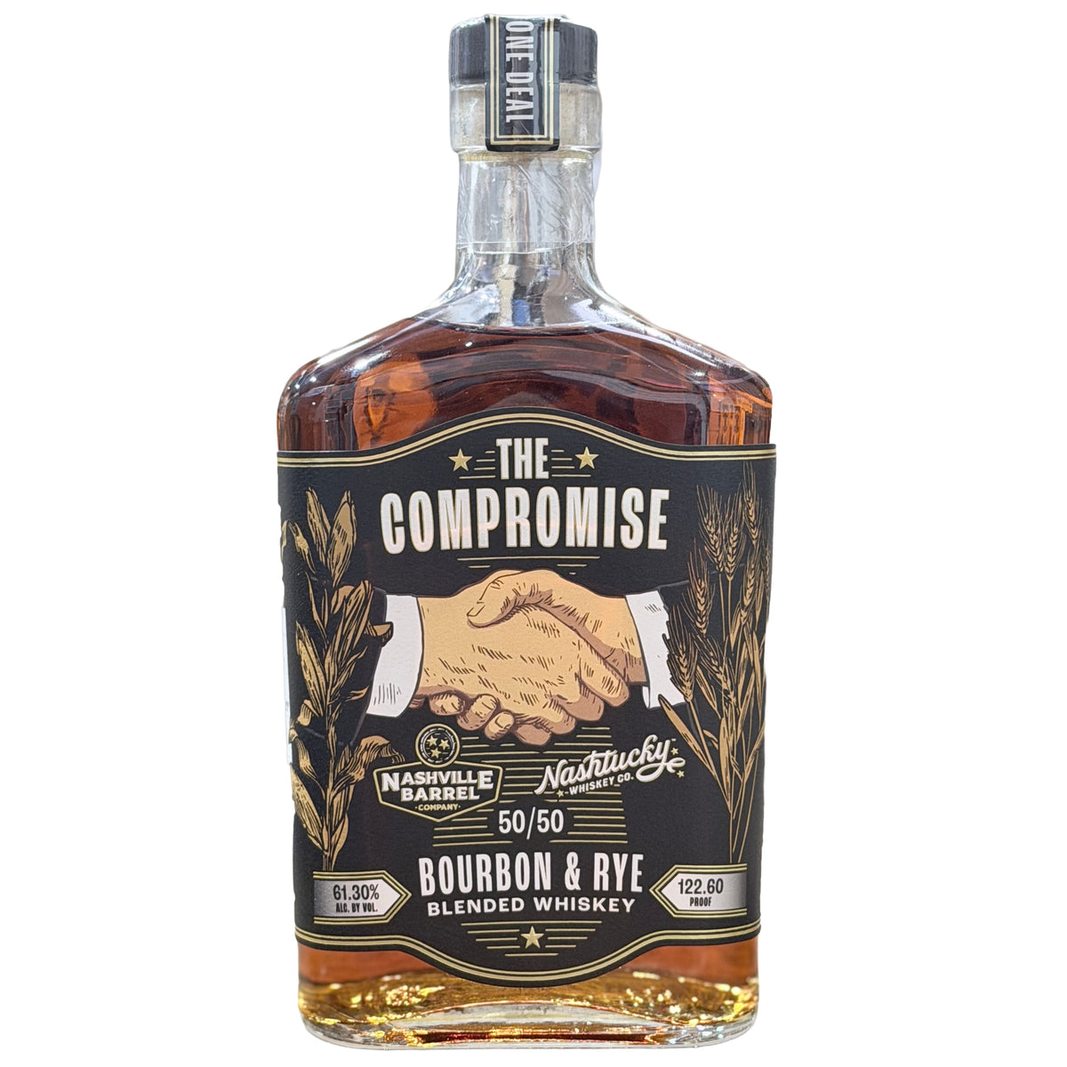 Nashville Barrel Co The Compromise Bourbon and Rye Blended Whiskey 750ml bottle