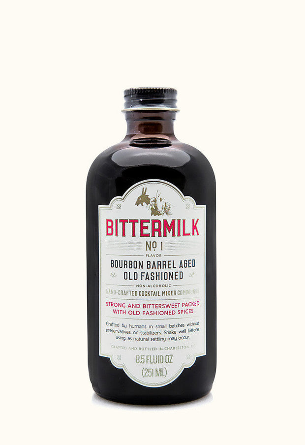 Bittermilk Bourbon Barrell Aged Old Fashion Cocktail Mixer 8.5 oz
