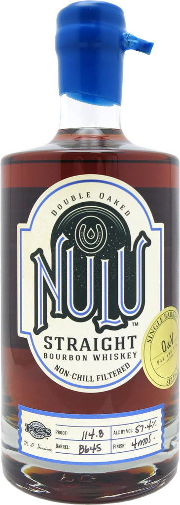 Nulu Double Oaked Straight Bourbon Whiskey 750ml bottle