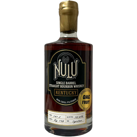 Nulu Single Barrel Straight Bourbon OMG Fruit Barrel KY198 7 Year 750ml bottle