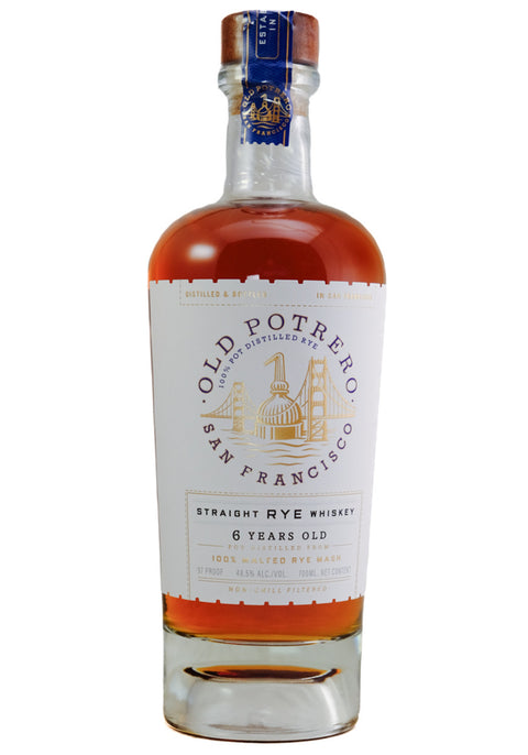 Old Potrero Straight Rye Whiskey 6 year 700ml