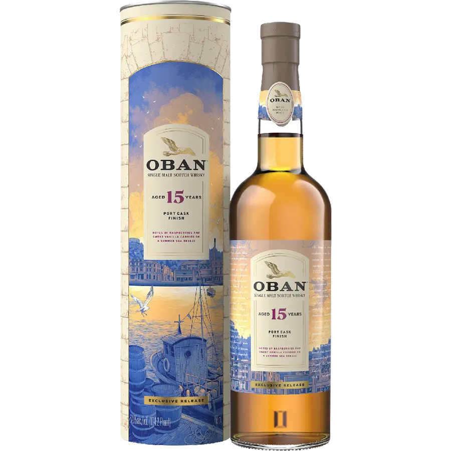 Oban 15 Year Port Cask Finish Single Malt Scotch 750ml bottle
