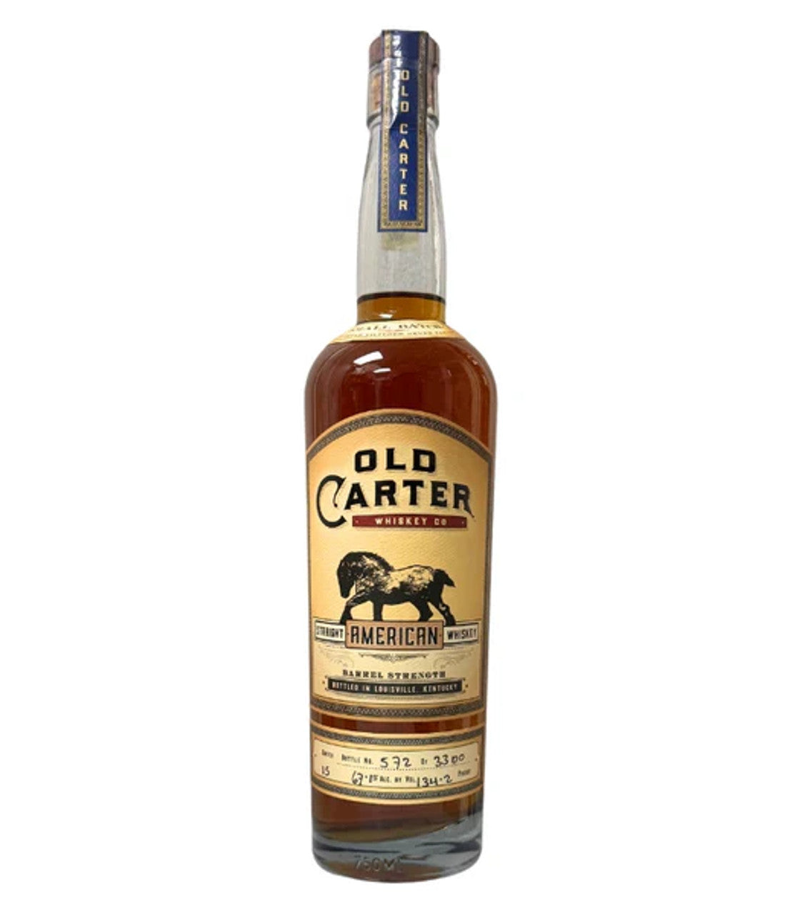 Old Carter Straight American Whiskey Barrel Strength Batch No 15 750 ML