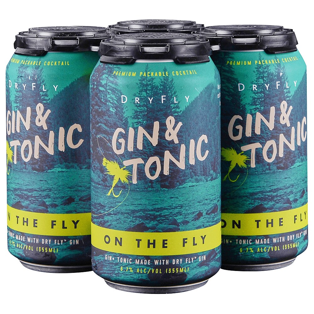 Dry Fly Gin and Tonic 4pk 355ml cans