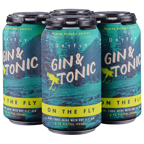 Dry Fly Gin and Tonic 4pk 355ml cans
