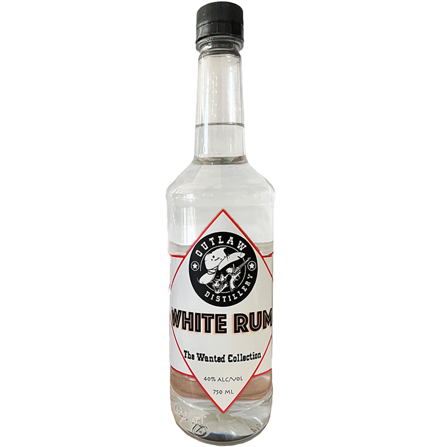 Outlaw Distillery The Wanted Collection White Rum 750ml bottle