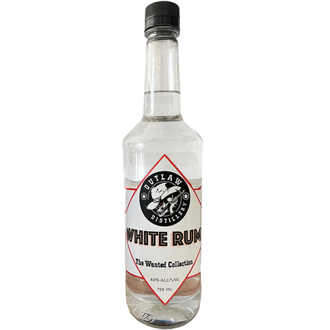 Outlaw Distillery The Wanted Collection White Rum 750ml bottle