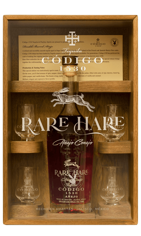 Rare Hare Codigo 1530 Rare Hare Double Barrel Anejo PlayBoy 750 ml