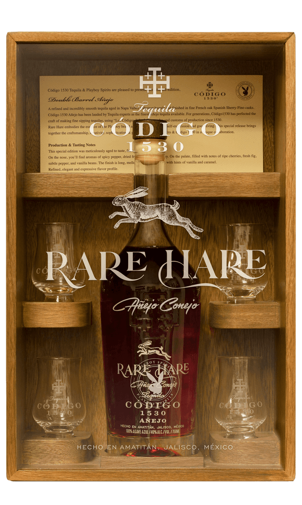 Rare Hare Codigo 1530 Rare Hare Double Barrel Anejo PlayBoy 750 ml