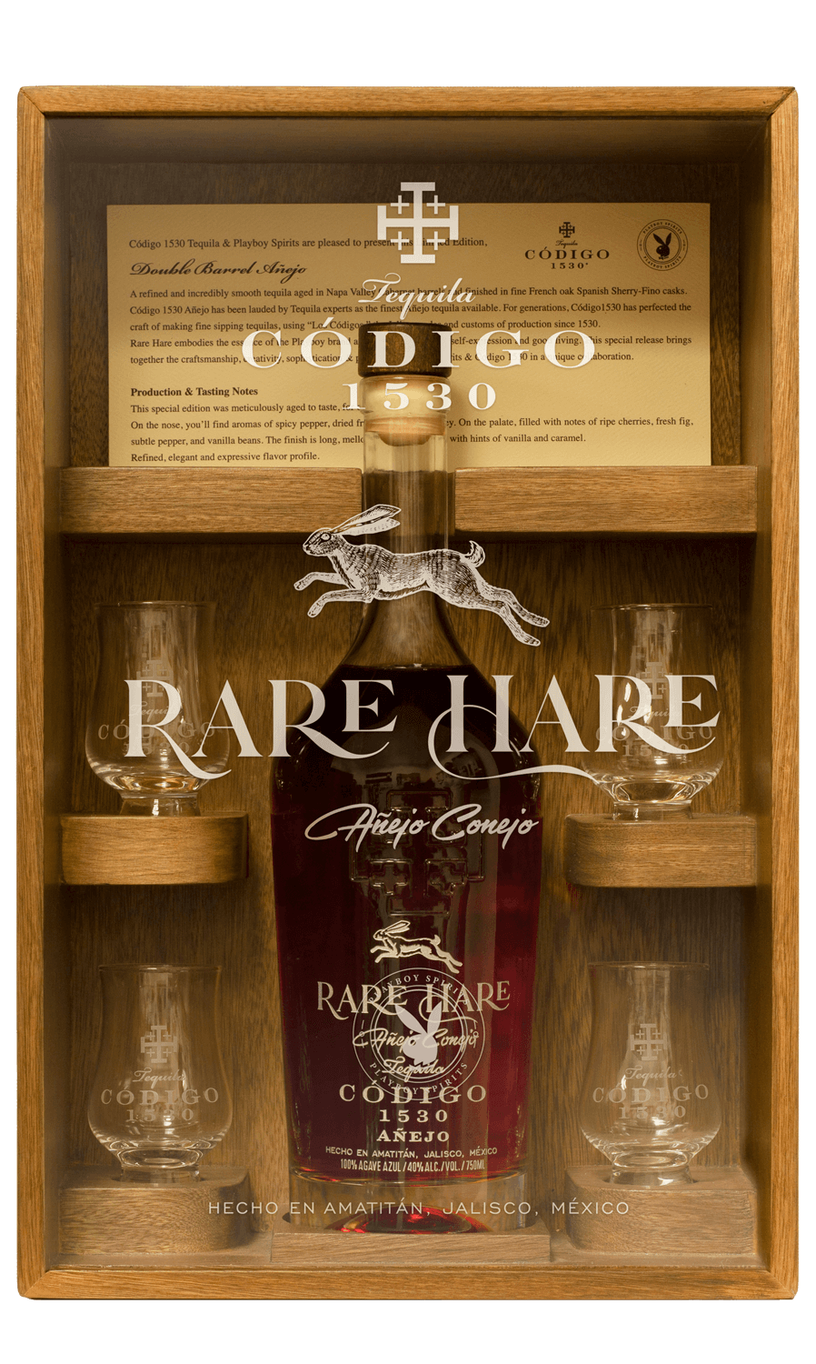 Codigo 1530 Playboy Rare Hare Anejo Tequila 750ml