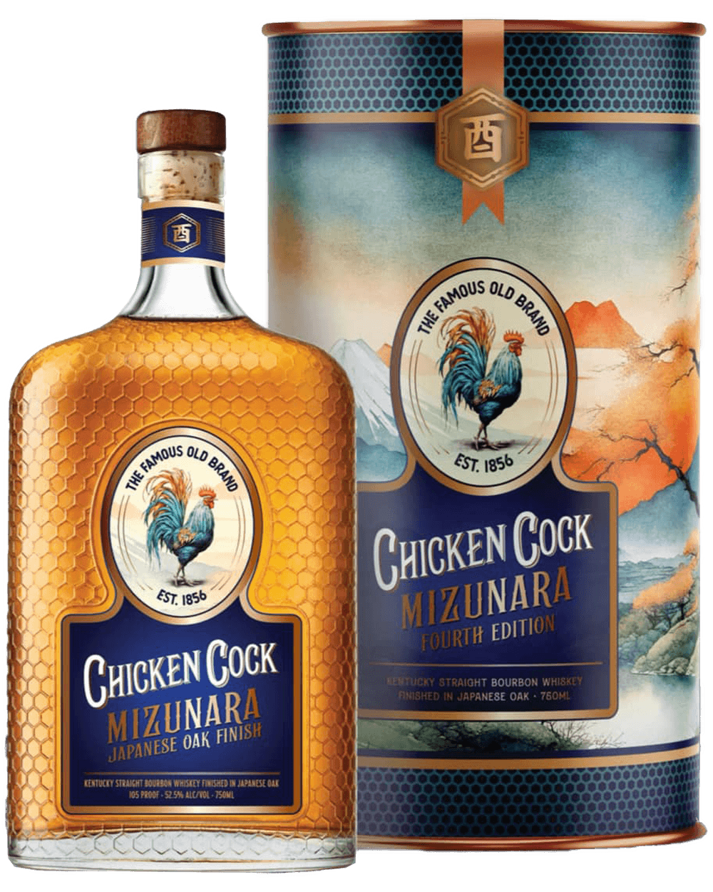 Chicken Cock Mizunara Fourh Edition Japanese Oak Kentucky Straight Bourbon 750 ML