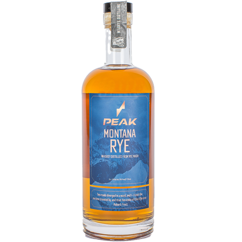Peak Montana Rye Whiskey 750ml bottle