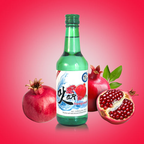 Maat Soju Pomegranate 375ml bottle