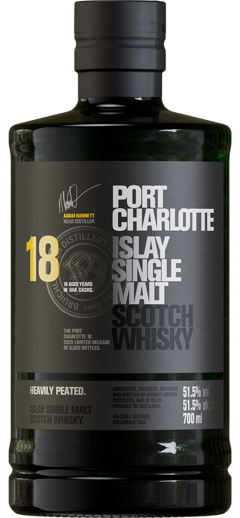 Bruichladdich Distillery Islay Port Charlotte Islay Single Malt 18 year 700 ml