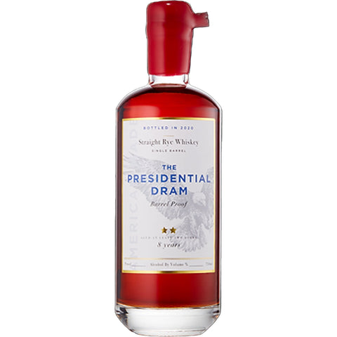 The Presidential Dram Single Barrel Straight Bourbon Proof 117.74 8 year 700 ml