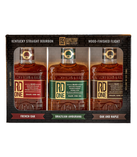 RD One Wood Finished Borbon French Oak, Maple and Amburana Wood 3 pack 200 ml