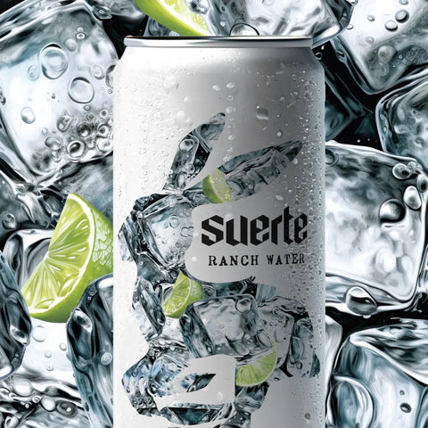 Suerte Tequila Ranch Water 4 pack 355ml cans