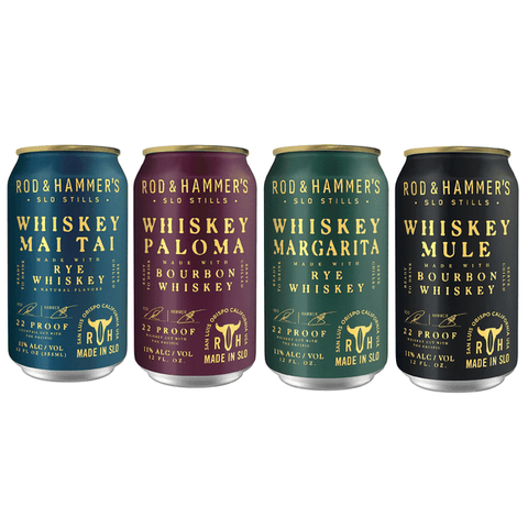 Rod and Hammer's Whiskey Cocktails Variety 8 Pack 355 ML