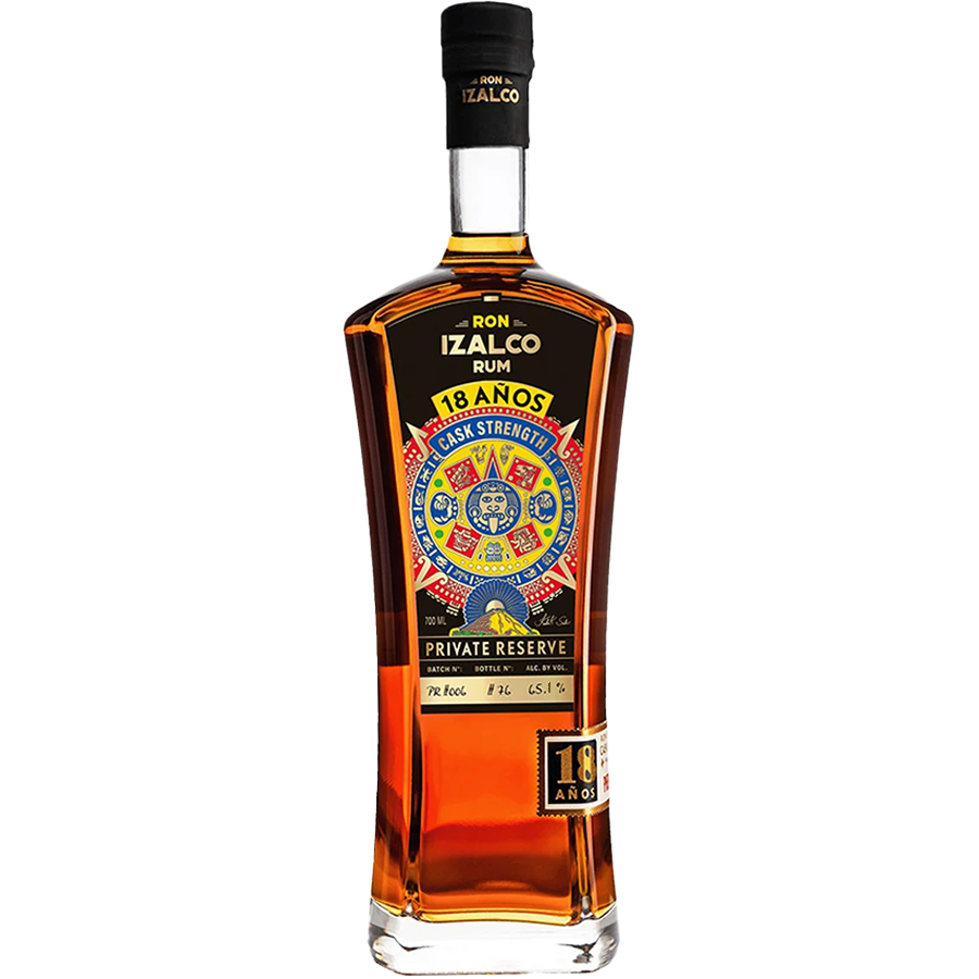 Ron Izalco Rum 18 Year Cask Strength Private Reserve 750 ml bottle