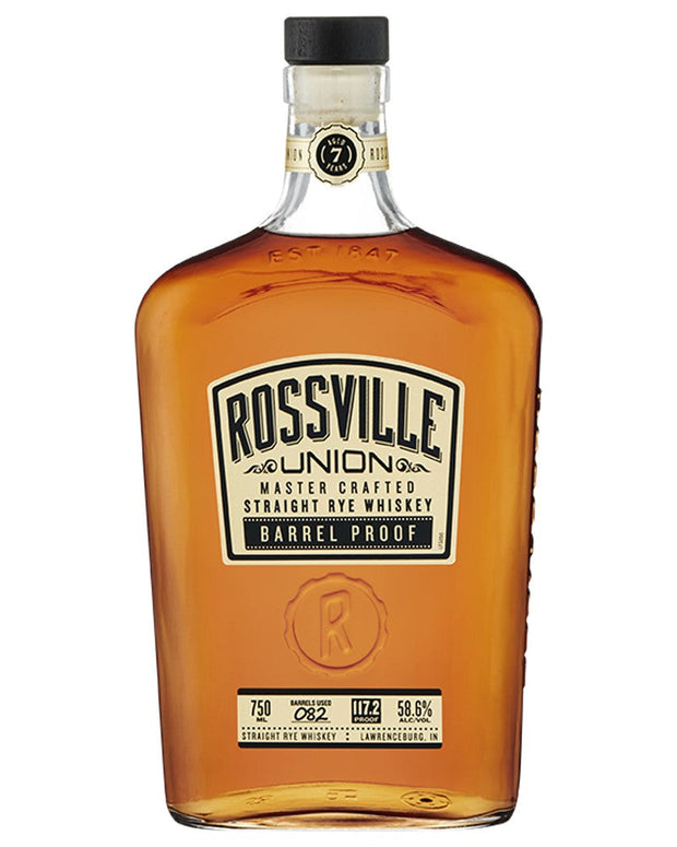Rossville Union Master Crafted Straight Rye Barrel Proof 117.2 7 year 750 ml