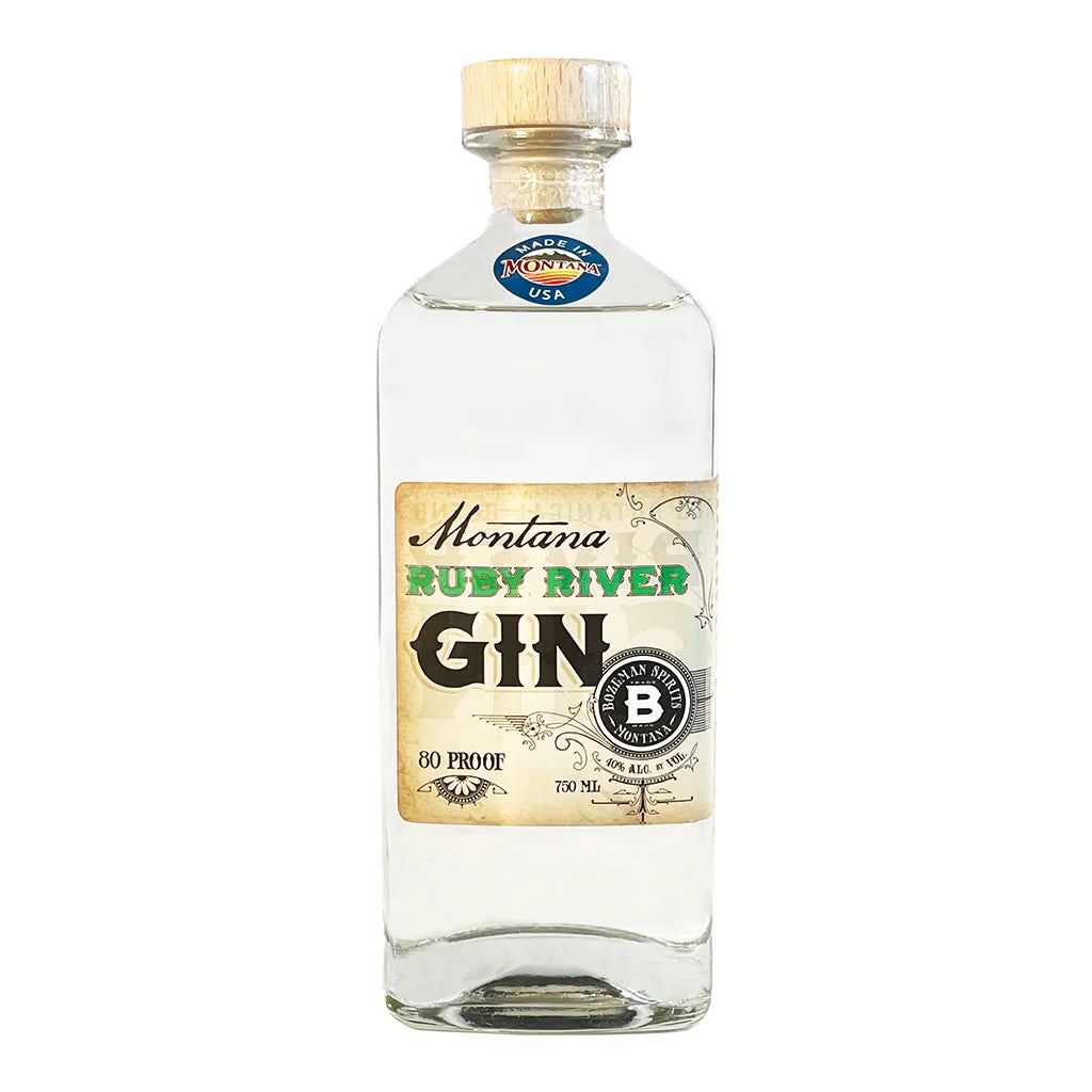 Bozeman Spirits Montana Ruby River Gin 750ml bottle