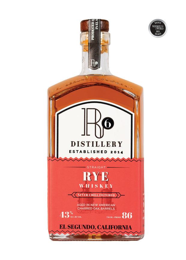 R6 Straight Rye Whiskey 750ml