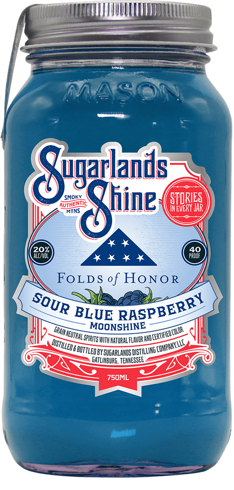 Sugarlands Distilling Company Folds of Honor Sour Blue Razzberry 750ml