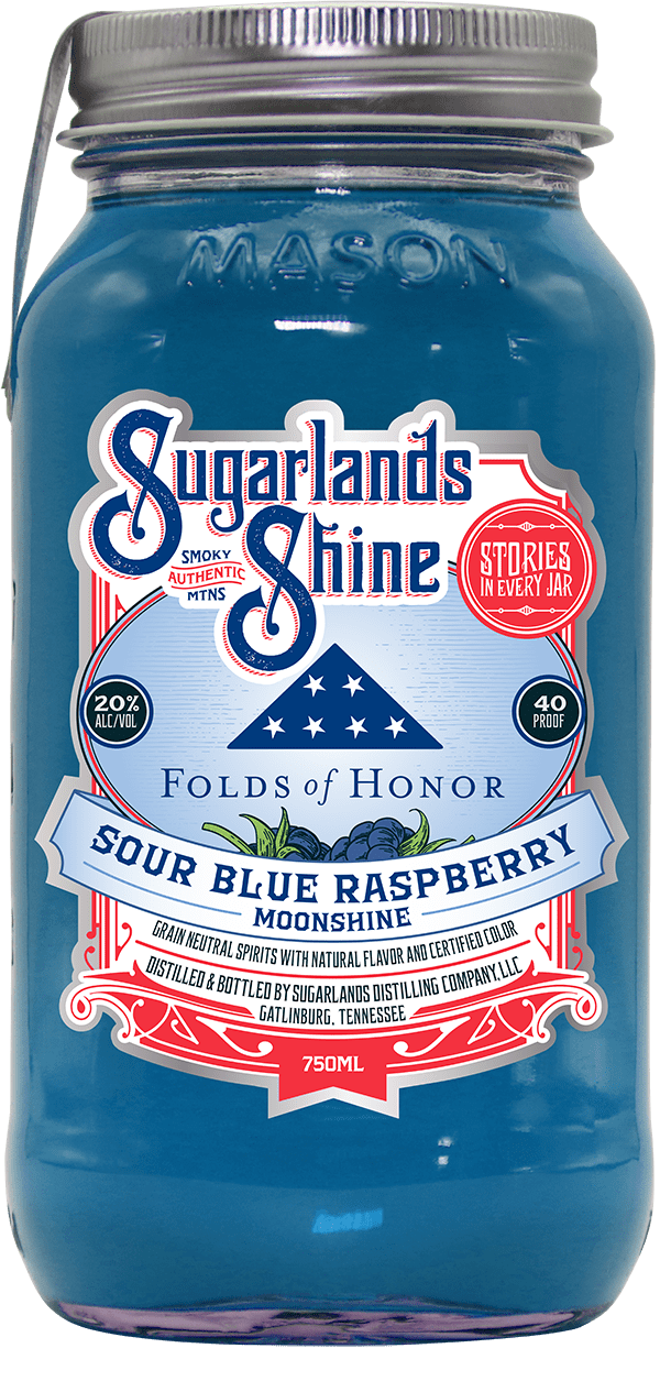 Sugarlands Distilling Company Folds of Honor Sour Blue Razzberry 750ml