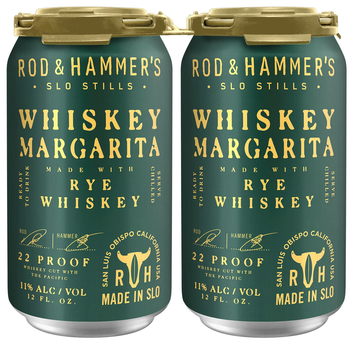 Rod and Hammer's Whiskey Margarita Rye 4 Pack 355 ML
