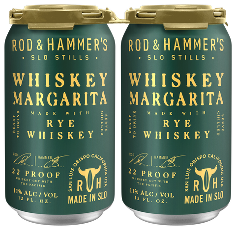 Rod and Hammer's Whiskey Margarita Rye 4 Pack 355 ML