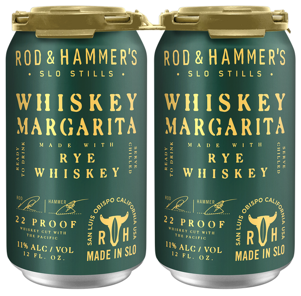 Rod and Hammer's Whiskey Margarita Rye 4 Pack 355 ML