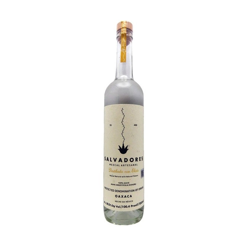 Salvadores Mezcal Artesanal Destilado Con Elote 750 ml bottle