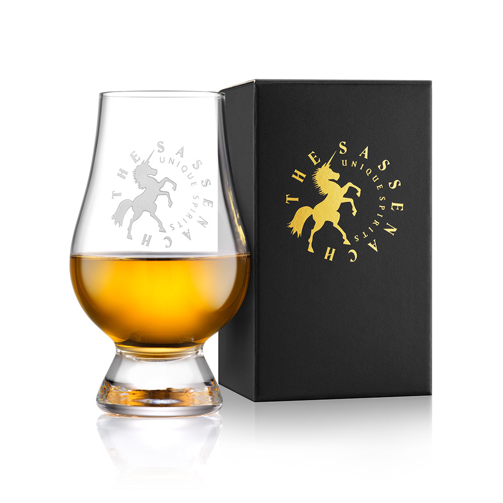 Sassenach Glass With Logo
