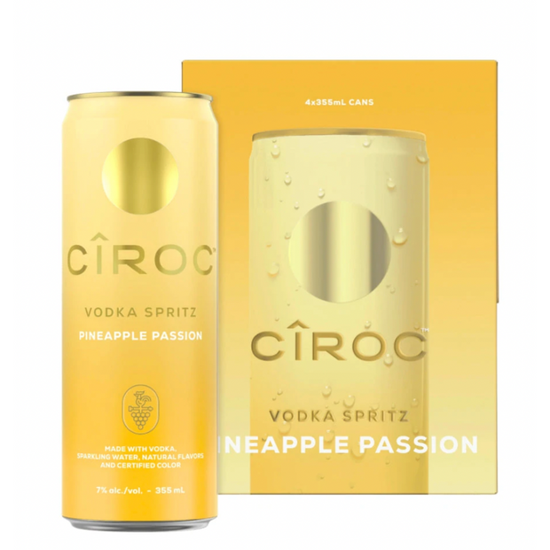 Ciroc Ciroc Vodka Spritz Pineapple Passion (4 Pack) 355 ML